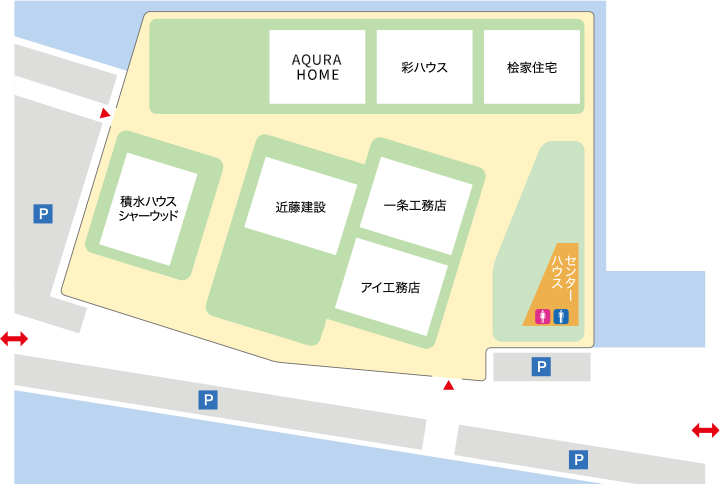 総合住宅展示場 シルピアマイホームタウン東松山MAP